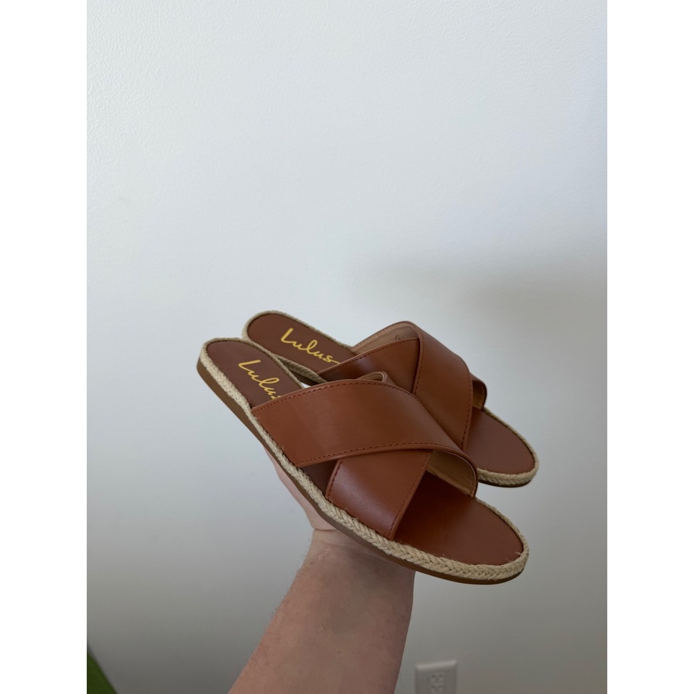 Lulus Koren Espadrille Slide Sandals – Tan – Size 6 – NIB - Picture 3 of 8